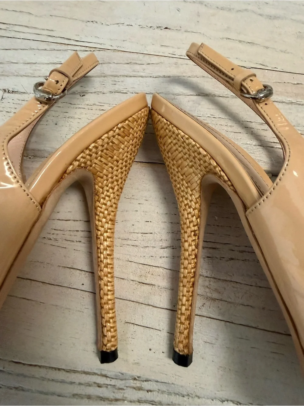 Gucci Peep Toe Platform Heels sling back size 35.5